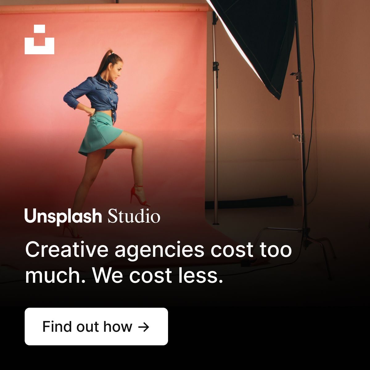 Reklam hizmetini anlatan profesyonel görsel